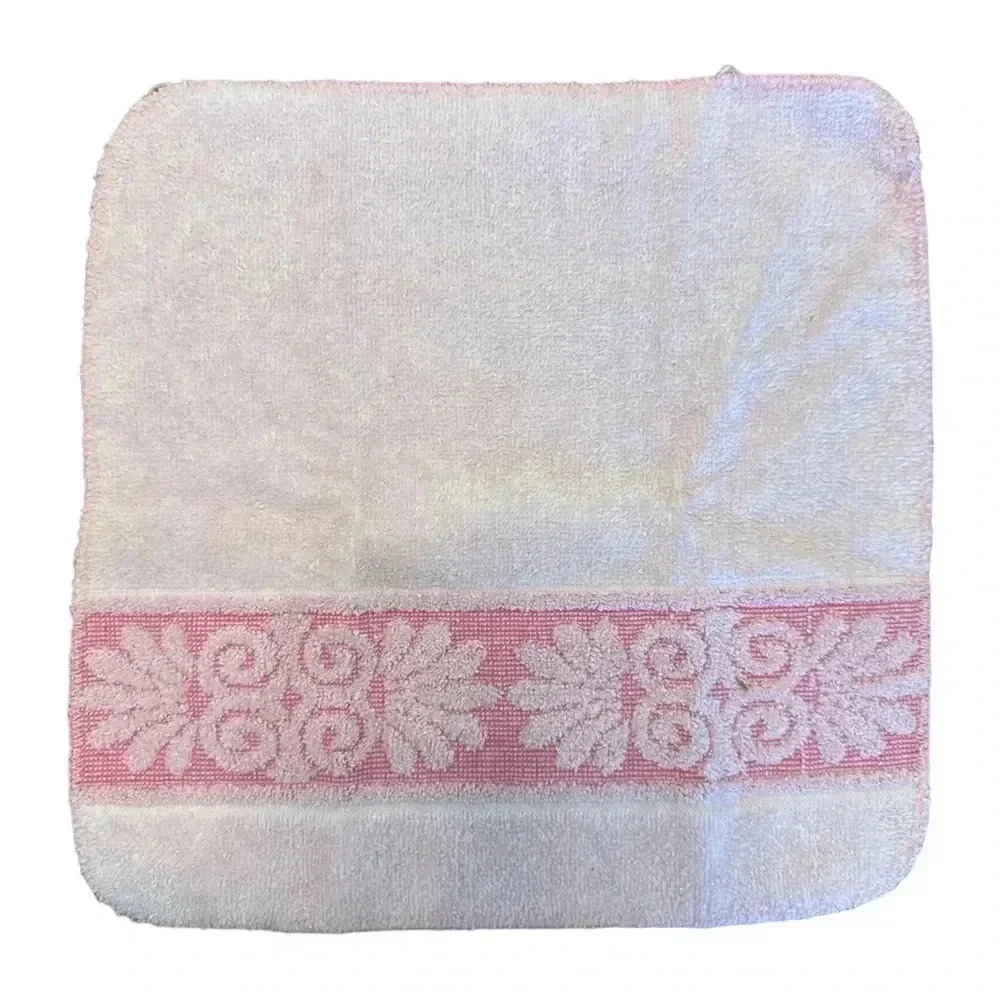 Cannon 1950s-1960s Monticello Pink Bath Towels Set of 6 Vintage Bath Linens - Picture 2 of 8